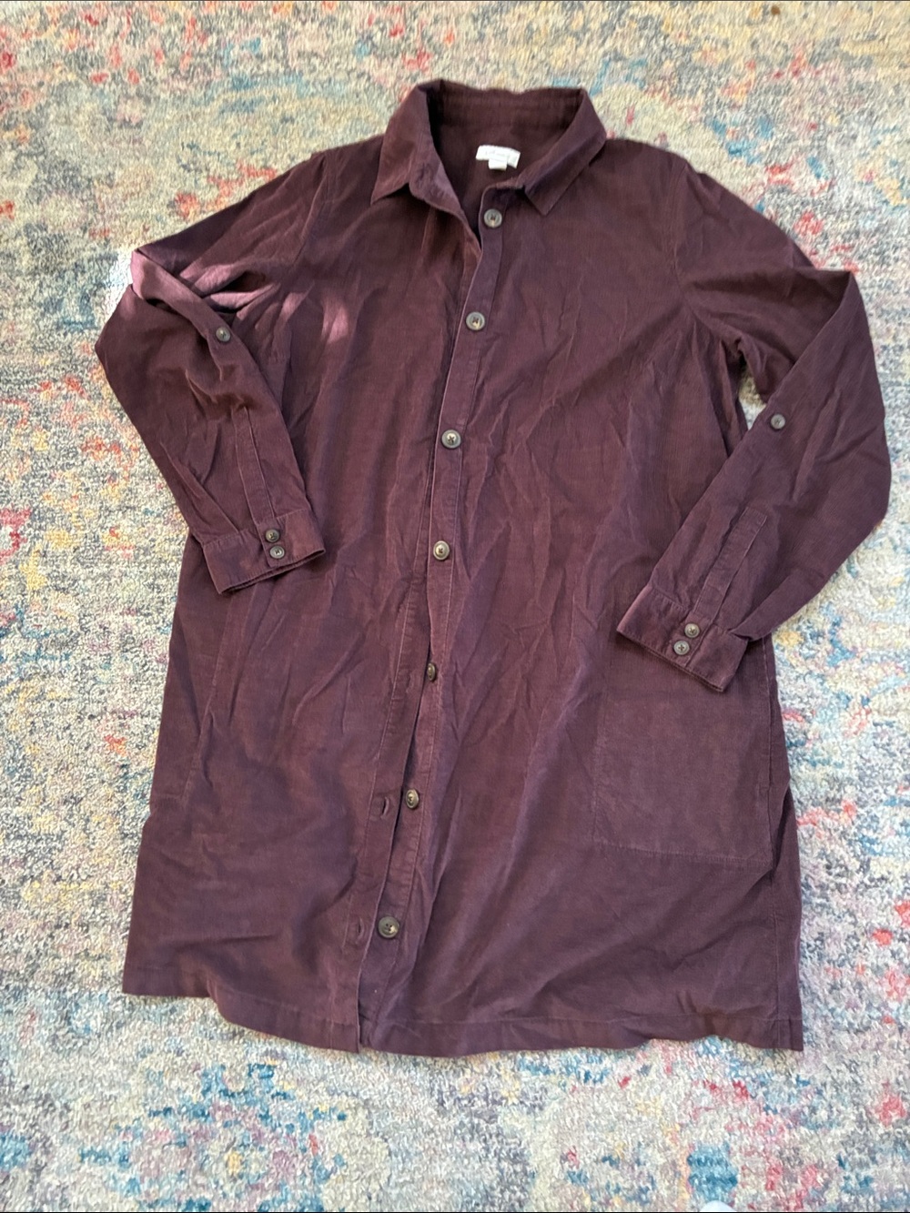 J. Jill Corduroy Shirt in Plum